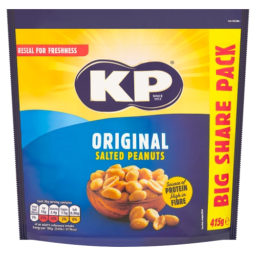 KP NUTS ORIGINAL SALTED PEANUTS 415G