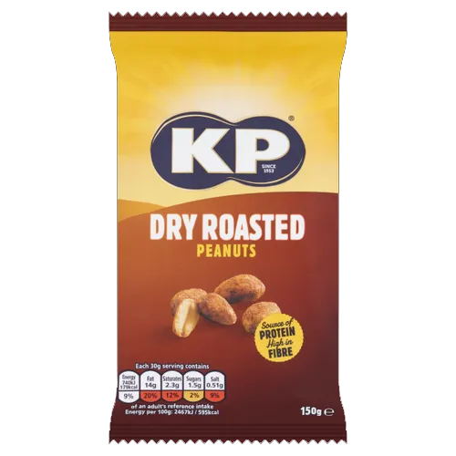 KP DRY ROASTED PEANUTS 150G