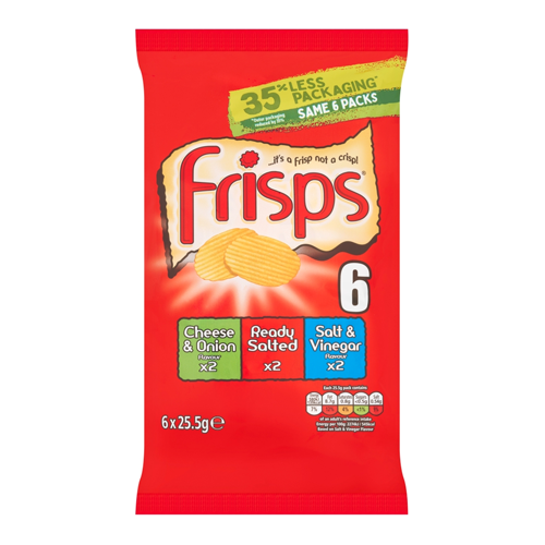 FRISPS VARIETY CRISPS 6PK 25.5G
