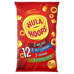 HULA HOOPS VARIETY CRISPS 12PK 24G
