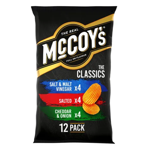 MCCOY'S CLASSIC VARIETY CRISPS 12PK 25G