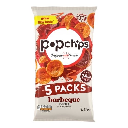 POPCHIPS BARBEQUE CRISPS 5PK 17G