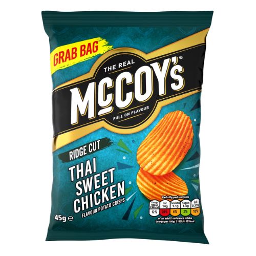 MCCOY'S THAI SWEET CHICKEN GRAB BAG CRISPS 26X 45G