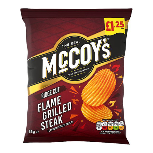 MCCOY'S FLAME GRILLED STEAK PMP £1.25 65G