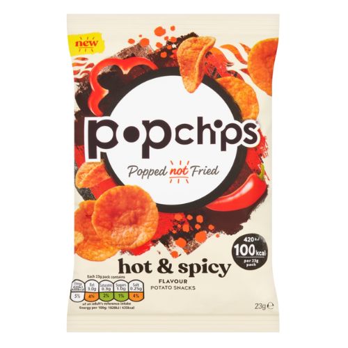 POPCHIPS HOT & SPICY CRISPS 23G