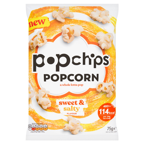 POPCHIPS SWEET & SALTY POPCORN 75G