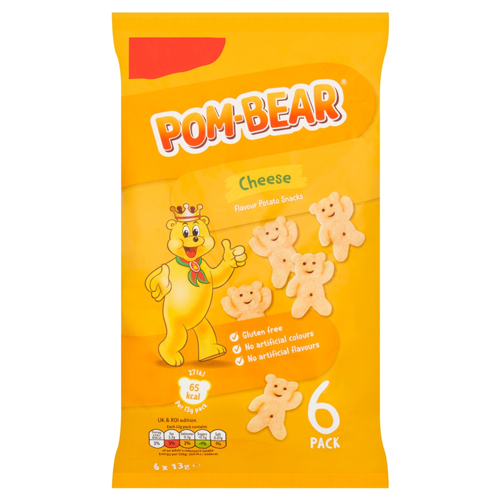POM-BEAR CHEESE 6PK 13G