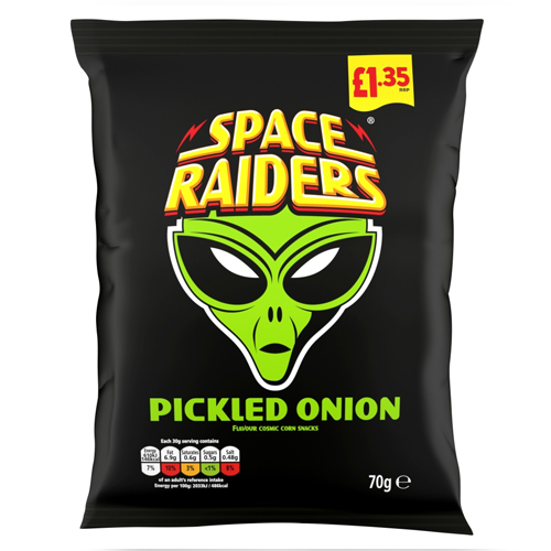 SPACE RAIDERS PICKLE ONION PMP £1.35 70G