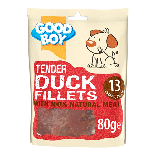 GOOD BOY PAWSLEY & CO. TENDER DUCK FILLETS 80G