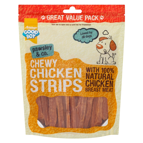 GOOD BOY PAWSLEY & CO. CHEWY CHICKEN STRIPS 350G