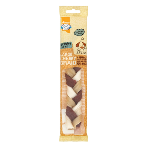 GOOD BOY PAWSLEY LARGE BEEF BRAID DOG TREAT 96G