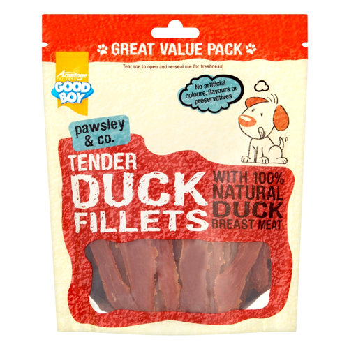 GOOD BOY PAWSLEY & CO. TENDER DUCK FILLETS 320G