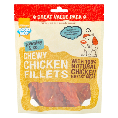 GOOD BOY PAWSLEY & CO. CHEWY CHICKEN FILLETS 320G