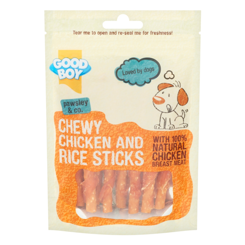 GOOD BOY CHEWY CHICKEN AND RICE STICKS 90G