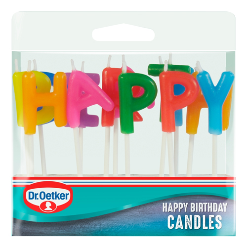 DR OETKER HAPPY BIRTHDAY CANDLES