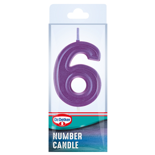 DR.OETKER NUMBER SIX CANDLE 5G