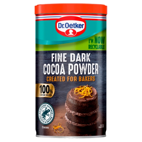 DR.OETKER FINE DARK COCOA POWDER TUB 190G
