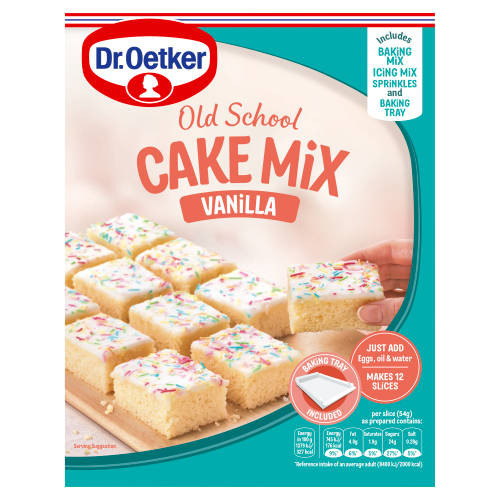 DR OETKER OLD SCHOOL CAKE MIX VANILLA 436G
