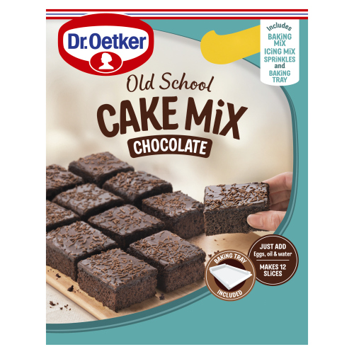 DR.OETKER OLD SCHOOL CAKE MIX CHOCOLATE 436G
