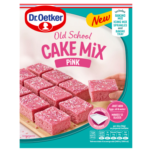 DR.OETKER OLD SCHOOL PINK CAKE MIX 436G