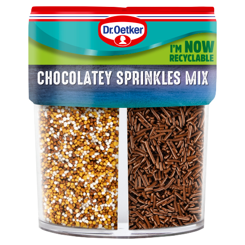 DR OETKER 4 CELL MIXED CHOCOLATEY SPRINKLES 103G