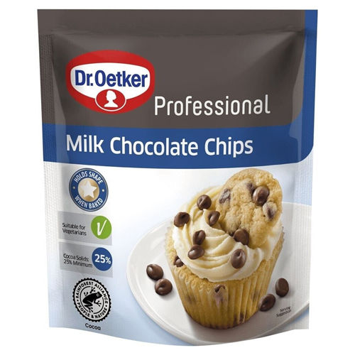 DR.OETKER REAL CHOCOLATE CHIPS MILK 750G