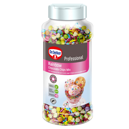 DR.OETKER RAINBOW CHOCOLATE CHIPS MIX 850G
