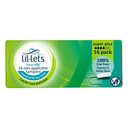 LIL-LETS SMARTFIT NON-APPLICATOR TAMPONS SUPER PLUS 16PK