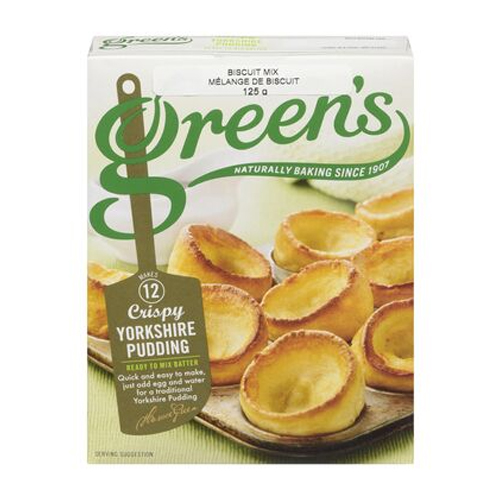GREEN'S CRISPY YORKSHIRE PUDDING READY TO MIX BATTER 125G