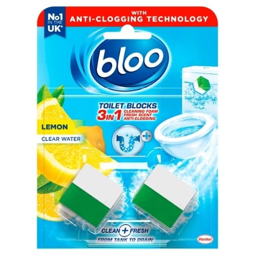 BLOO IN-CISTERN TOILET BLOCKS LEMON 2PK 50G (100G)