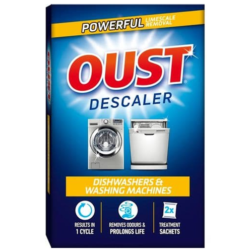 OUST DISHWASHER & WASHING MACHINE DESCALER SACHETS 2 X 75G