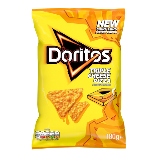 DORITOS TRIPLE CHEESE PIZZA SHARING TORTILLA CHIPS 180G