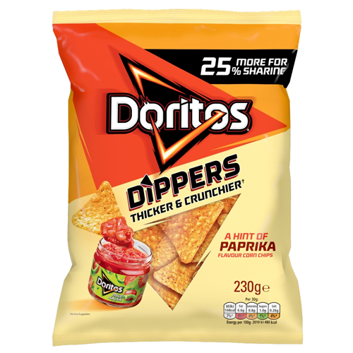DORITOS DIPPERS HINT OF SMOKED PAPRIKA 230G