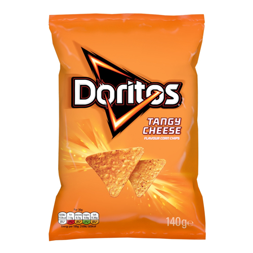 DORITOS TANGY CHEESE TORTILLA CHIPS SHARING BAG 140G
