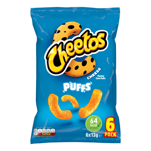 CHEETOS PUFFS CHEESE SNACKS CRISPS 6PK 13G