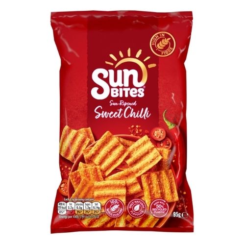 SUNBITES SWEET CHILLI SHARING BAG CRISPS 95G