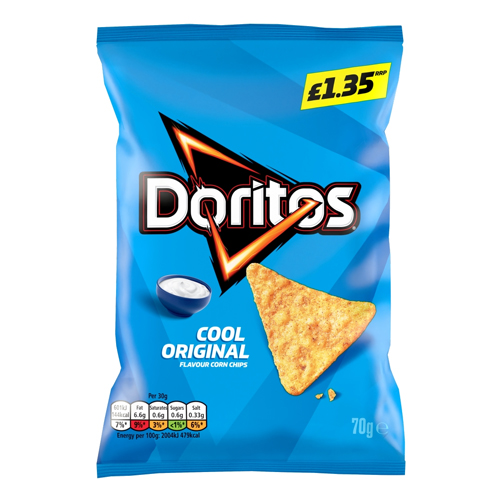 DORITOS COOL ORIGINAL PMP £1.35 70G