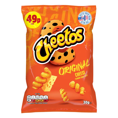 CHEETOS TWISTED CHEESE CORN PUFFS SHARING CRISPS PMP 49P 27G
