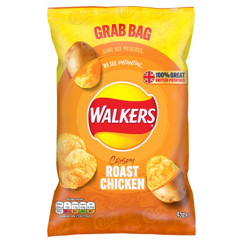 WALKERS ROAST CHICKEN CRISPS 45G