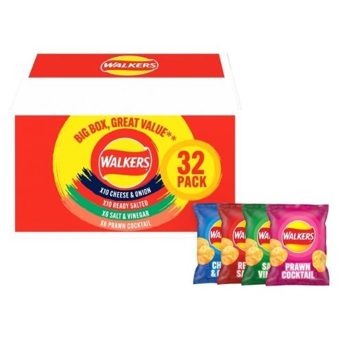 WALKERS VARIETY 32PK BOX 25G
