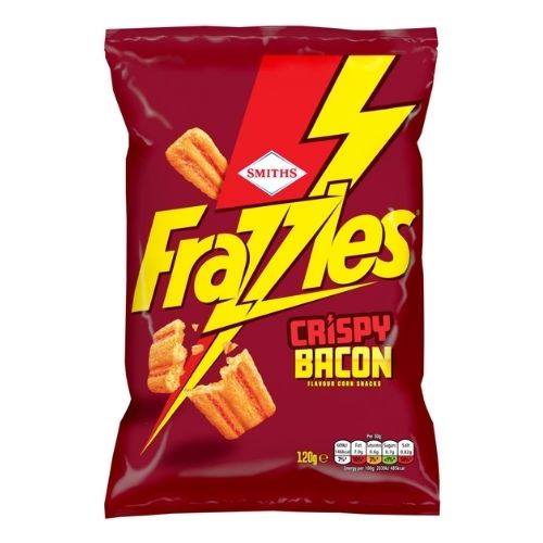 SMITH'S FRAZZLES CRISPY BACON SHARING SNACKS 120G