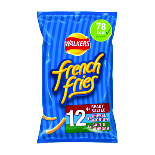 WALKERS FRENCH FRIES FLAVOUR CRISPY POTATO SNACKS 12PK 18G