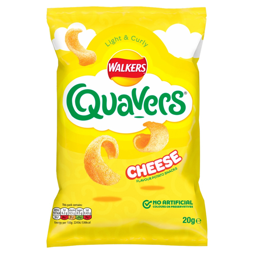 WALKERS QUAVERS CHEESE SNACKS 20G