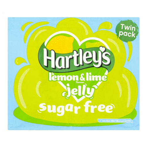 HARTLEY'S SUGAR FREE LEMON & LIME JELLY CRYSTALS 23G