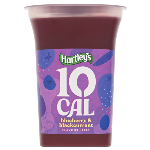 HARTLEY'S 10 CAL BLUEBERRY & BLACKCURRANT RTE JELLY 6X 175G