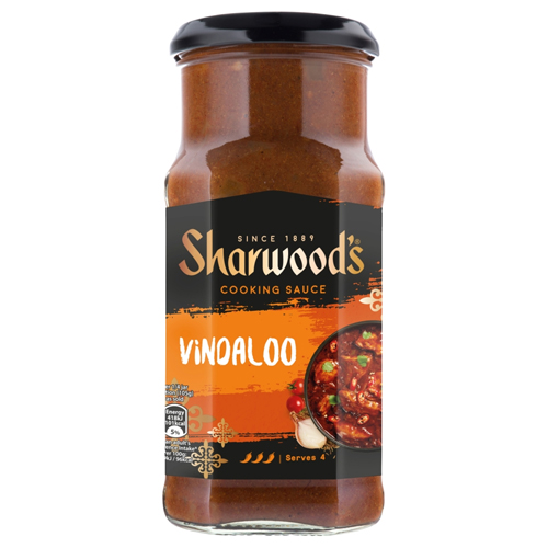 SHARWOOD'S INDIAN VINDALOO CURRY COOKING SAUCE 420G
