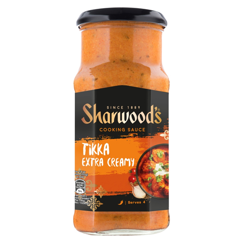 SHARWOOD'S INDIAN TIKKA MASALA EXTRA CREAMY CURRY COOKING SAUCE 420G