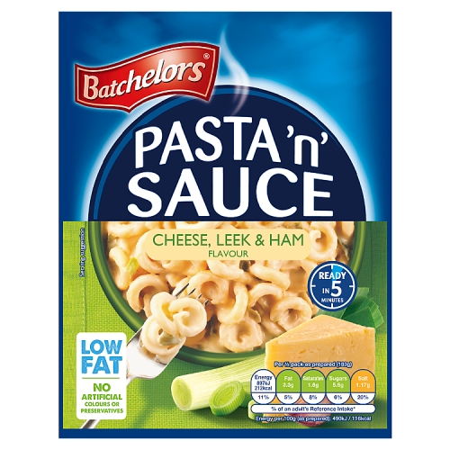 BATCHELORS PASTA 'N' SAUCE CHEESE, LEEK & HAM FLAVOUR 99G