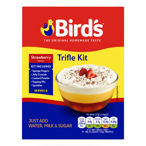BIRD'S STRAWBERRY TRIFLE DESSERT KIT 141G