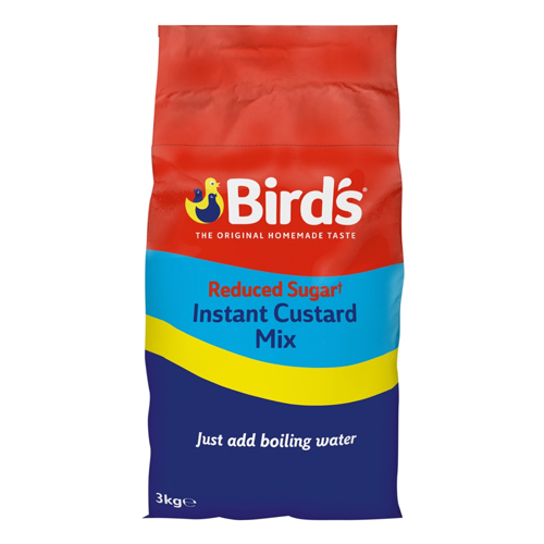 BIRD'S REDUCED SUGAR INSTANT CUSTARD MIX 3KG